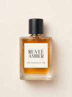 RUVEÉ Amber Parfum for men, amber spice fragrance bottle
