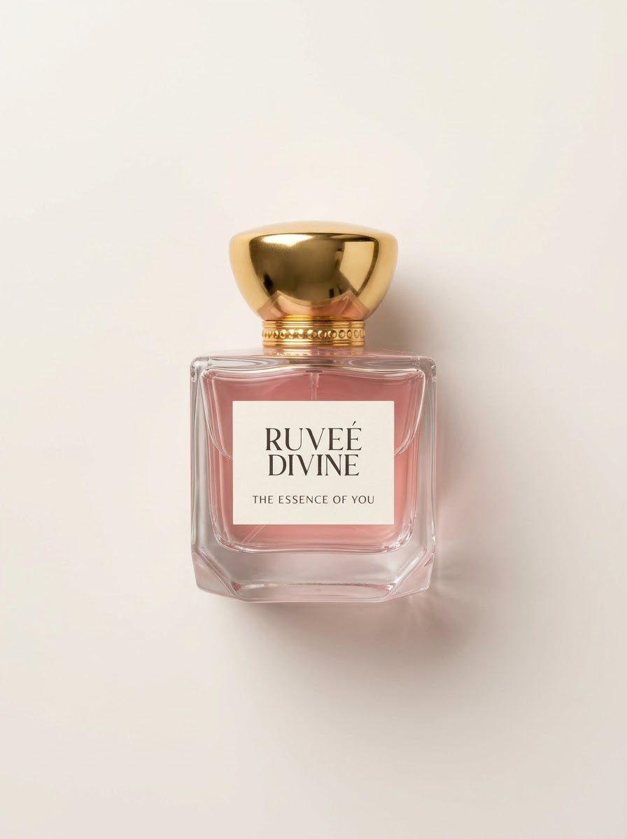 RUVEÉ Divine Parfum for women, floral fragrance bottle