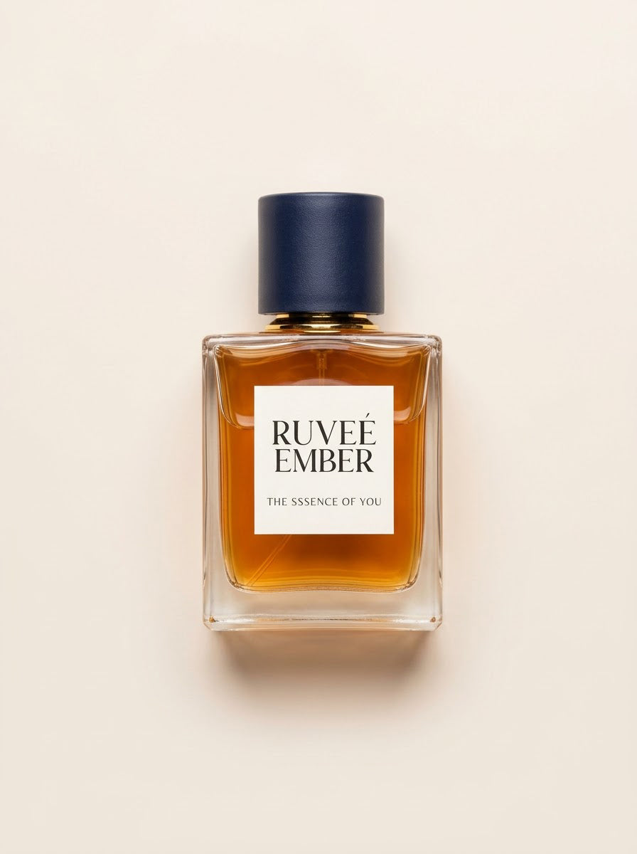 RUVEÉ Ember unisex Parfum, amber spice fragrance bottle