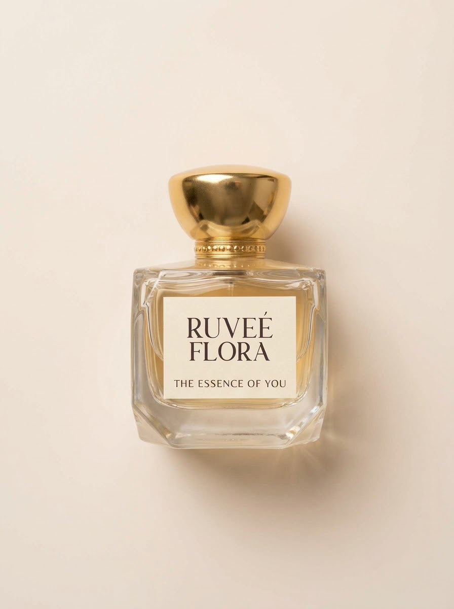 RUVEÉ Flora Parfum for women, floral fragrance bottle