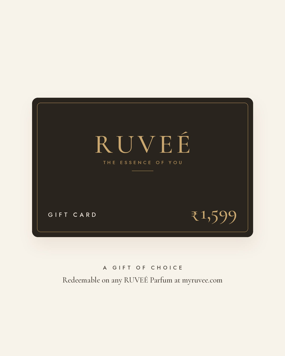 RUVEÉ gift card worth ₹1,599
