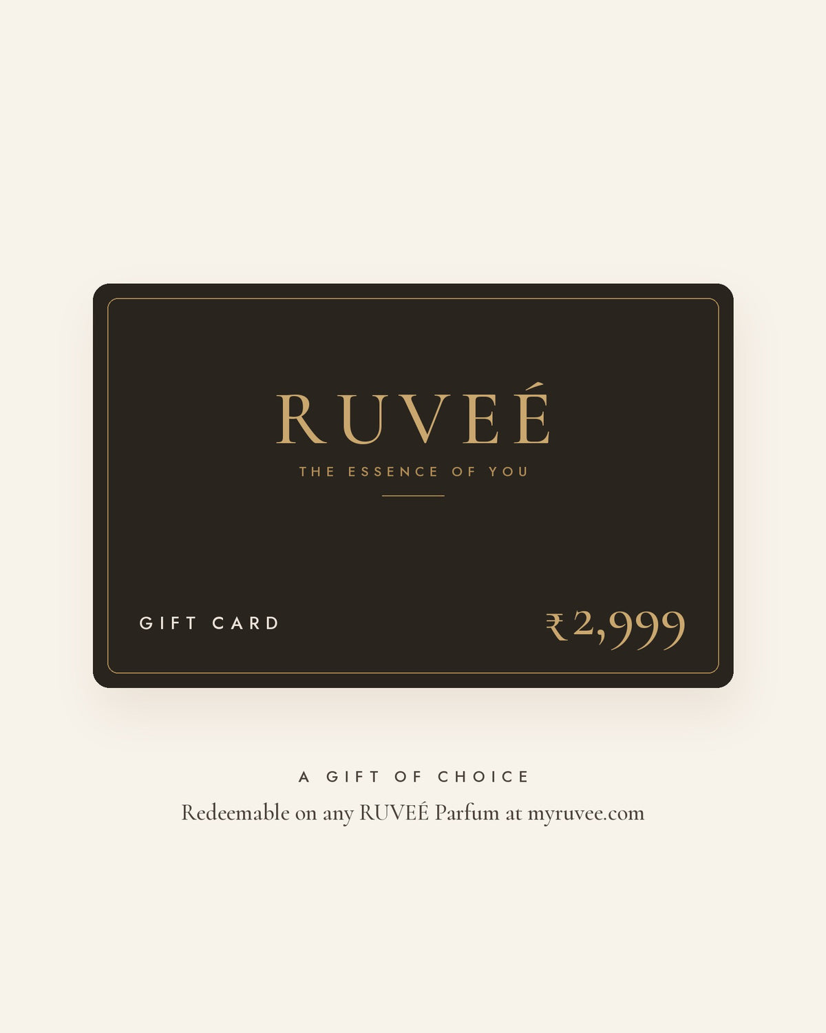 RUVEÉ gift card worth ₹2,999