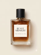 RUVEÉ Midnight Parfum for men, woody oud fragrance bottle