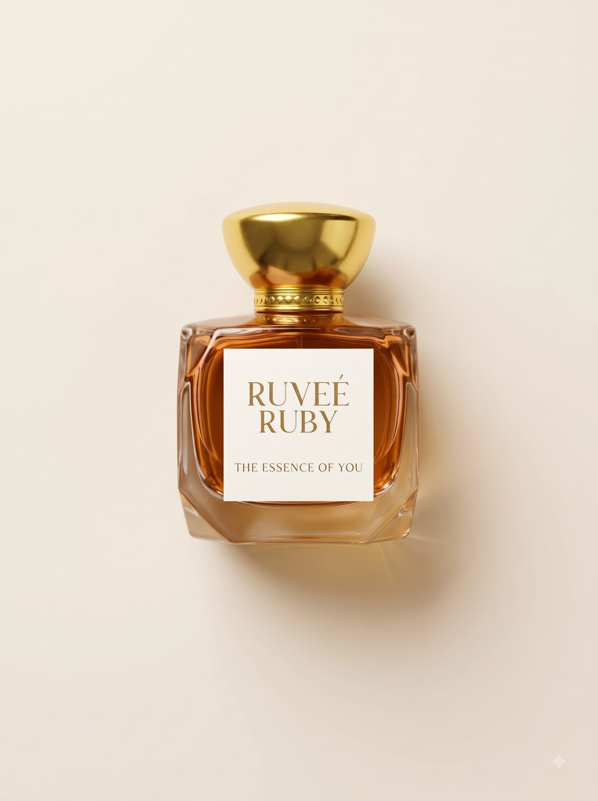 RUVEÉ Ruby unisex Parfum, amber spice fragrance bottle