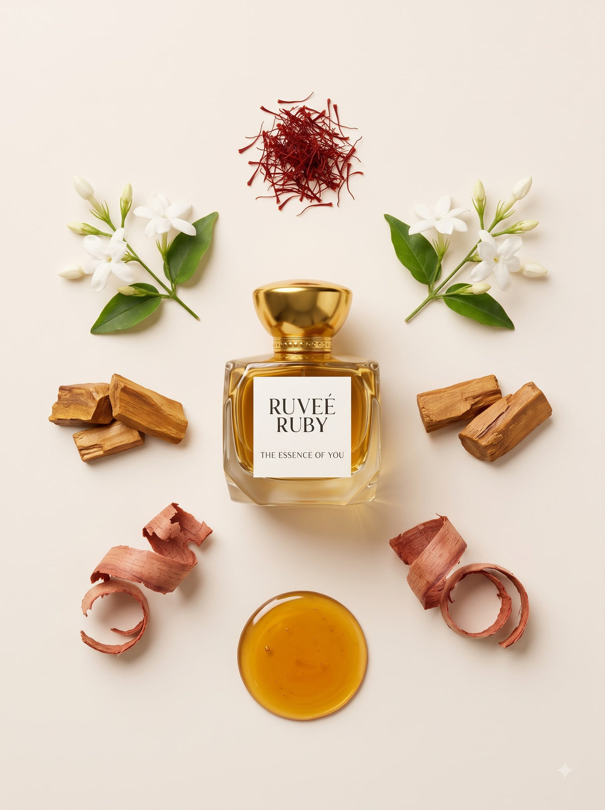 RUVEÉ Ruby amber spice unisex perfume, long lasting Parfum made for India