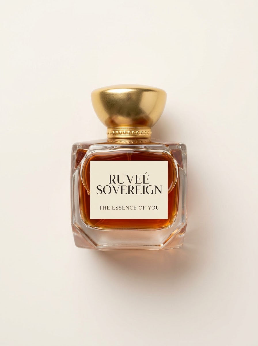 RUVEÉ Sovereign unisex Parfum, woody oud fragrance bottle