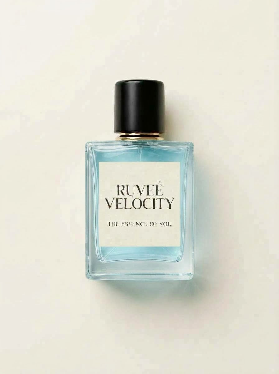 RUVEÉ Velocity Parfum for men, fresh fragrance bottle