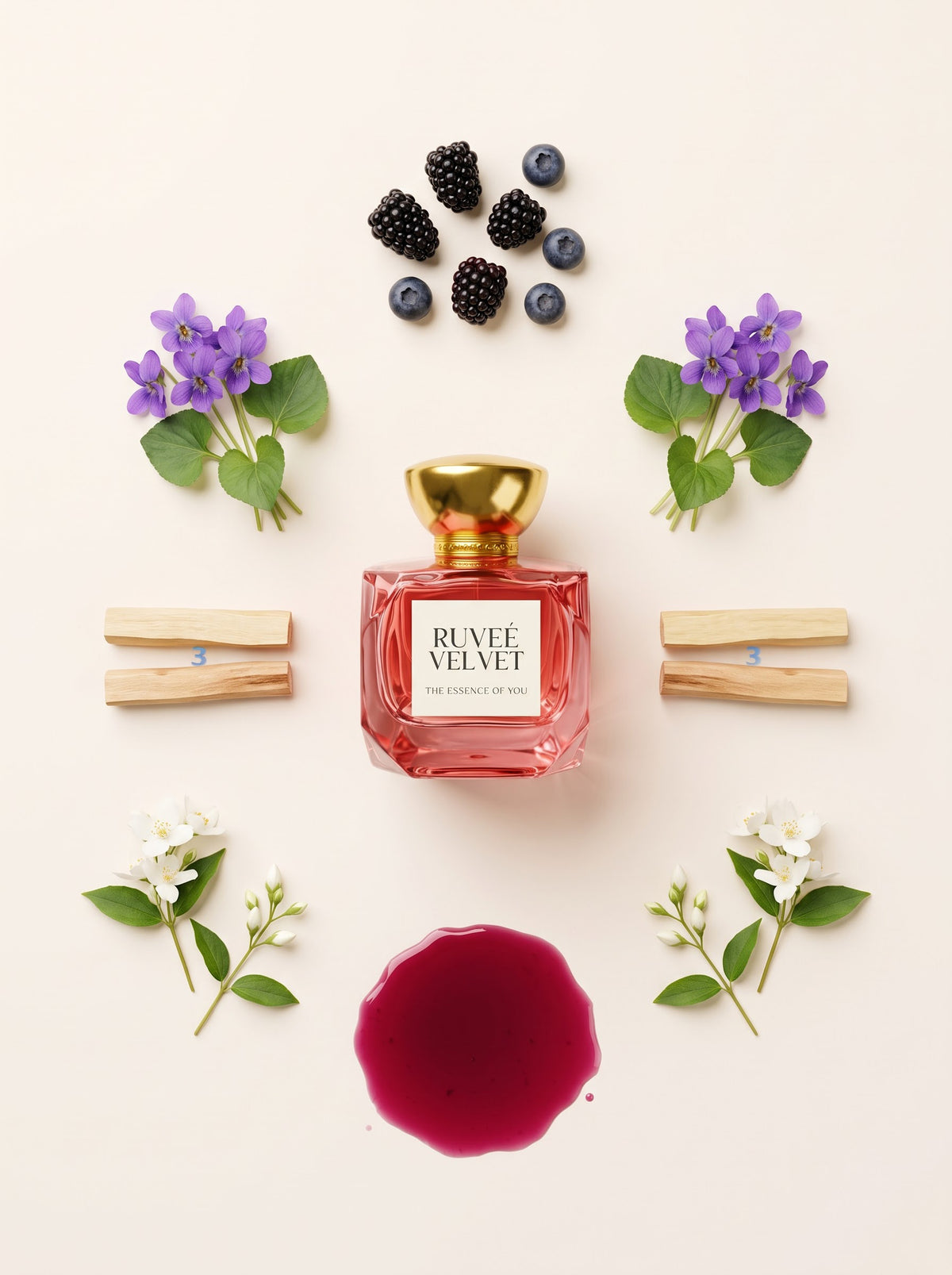 RUVEÉ Velvet floral perfume for women, long lasting Parfum made for India